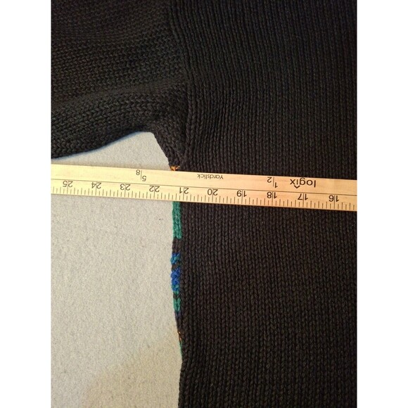 Vintage WIP Stitch Sweater  Womens Medium Ramie Cotton Blend Geometric Hearts - Picture 10 of 10